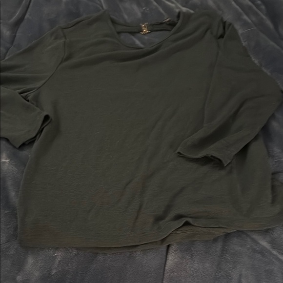 Dark Green Long Sleeve Top - Picture 1 of 4